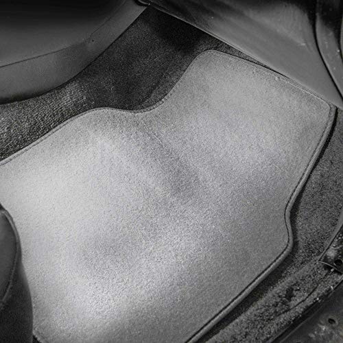 FH Group Car Floor Mats - Carpet Floor Mats for Cars, Universal Fit Automotive Floor Mats, All Purpose Car Floor Mats, Carpet Protector Mat for Most Sedan, SUV, Truck Floor Mats Gray