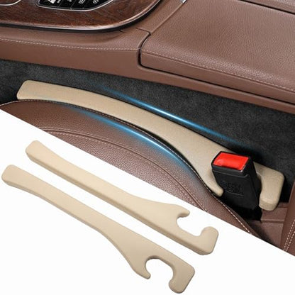 Car Seat Gap Filler Set of 2,Seat Gap Organizer, No Drop Seat Guard,Car Seat Accessories,Drop seat Gap fillers Between Seat and Console Stop Things from Dropping (Beige) - color: Beige