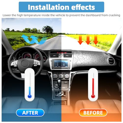 Dash Cover Mat for Mazda 6 2009 2010 2011 2012 2013 Non-Slip Dashboard Cover Mat Sunshade UV Rays Protector Interior Accessories - size: Compatible with 6 2009-2013