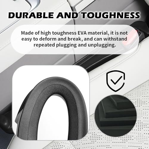 2PCS Car Seat Gap Filler Organizer,3 in 1 Car Seat Side Gap Filler with Hook for Avoiding Dropped Items,Universal No Drop Seats Guard for Filling Gaps 1.37-1.49 Inch Wide (Black) - color: Permium Black