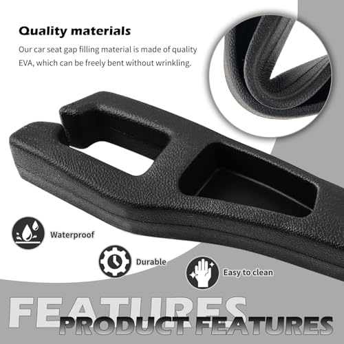 2PCS Car Seat Gap Filler Organizer,Multifunctional Car Gap Filler Organizer Storages Phone Key Avoids Things Falling,Universal Car Blocker Between Seats Car Organizer Car Accessories