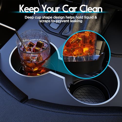 Car Cup Coaster Universal Automotive Waterproof Non-Slip Cup Holders Sift-Proof Spill Holder Car Interior Accessories 4 Pack Black - color: Black Solid, size: 4 Pack
