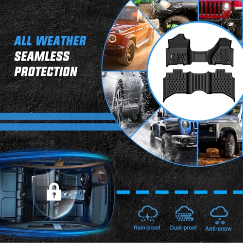 Nilight TPE Floor Mats for Dodge Ram 1500 2500 3500 Bench Seat Crew Cab 2013 2014 2015 2016 2017 2018 & Ram 1500 Classic 2019 2020 2021 2022 2023 2024 All Weather Custom Fit Heavy Duty Floor Liners - color: 2013-2018 Dodge Ram Crew Cab|Bench Seat