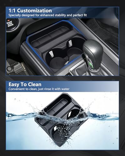 Cup Holder Insert for 2023-2026 Mazda CX50, Soft TPE Rubber Cup Holder Liner for Center Console, Spill-Resistant Protector for Base/Select/Preferred/Premium/Turbo, Not for CX-5 - size: For CX50 2023-2025