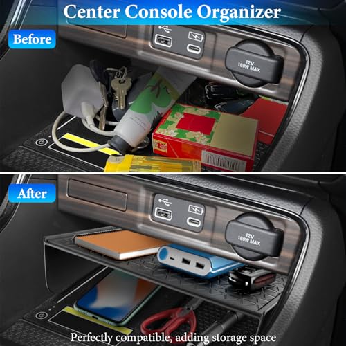 4PCS Center Console Organizer Compatible with Honda CRV 2023 2024 2025 2026 Accessories CR-V Hybrid Armrest Organizer Tray Hidden Storage Box Cup Holder - size: 2023-2026 CR-V (4pcs)