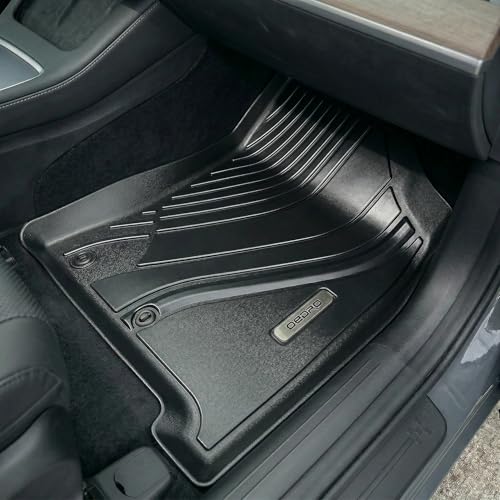 OEDRO Floor Mats & Trunk Cargo Mat with Backrest Mat Fit for 2024 2025 2026 Hyundai Santa Fe Hybrid Calligraphy/SE/SEL/Limited 6/7 Seats, TPE All Weather Custom Fit Floor Liners, Car Mats Full Set