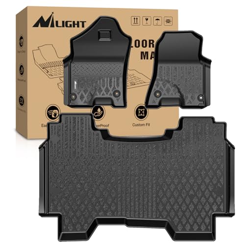 Nilight TPE Floor Mats for Dodge Ram 1500 Crew Cab New Body (Not Classic) 2019 2020 2021 2022 2023 2024 All Weather Custom Fit Heavy Duty Floor Liners - color: 2019-2024 Ram 1500 New Body|Crew Cab