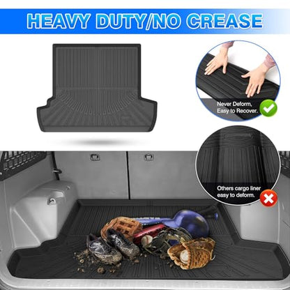4Runner Cargo Liner - Trunk Mat for Toyota 4Runner 2003-2009, All Weather Cargo Mat for 4Runner Accessories, Heavy Duty Car Mats, Car Accessories - size: 2)Toyota 4runner 2003-2009