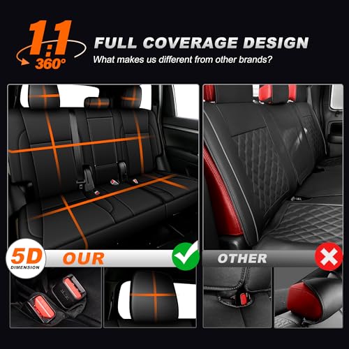 AOMSAZTO Custom Fit Seat Covers for Toyota Highlander 2014-2019 3-Rows 7 Seats, Second Row W/Captain Chairs Full Set Faux Leather Car Seat Cover Black - color: Black, size: Highlander 2014-2019 7 Seats