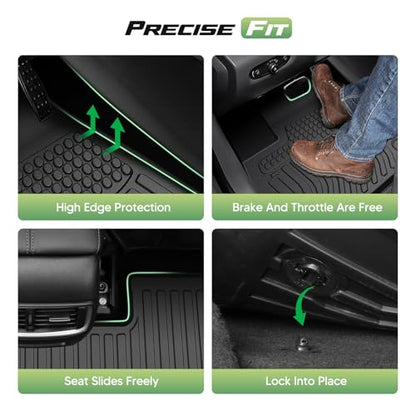 Cartist Floor Mats for 2018-2023 Chevy Traverse 7 Seats (Fit 2024 Traverse Limited), All Weather Cargo Liner for Traverse Accessories, Heavy Duty TPE Floor Mats and Cargo Mats, Car Accessories - size: 1)Chevy Traverse 7 Seats 18-23