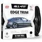 All-Fit Automotive Car Door Edge Protector – Universal DIY Edge Trim to Prevent Scratches & Dings – Flexible Adhesive Molding Trim for Cars, Trucks & SUVs (10 Ft - Black) - color: Black