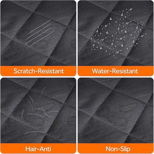 Cargo Liner for Dogs, Waterproof Pet Cargo Cover Dog Seat Mat for SUVs Sedans Vans, Non-Slip, Large Size Universal Fit, Black (Cargo-Liner)