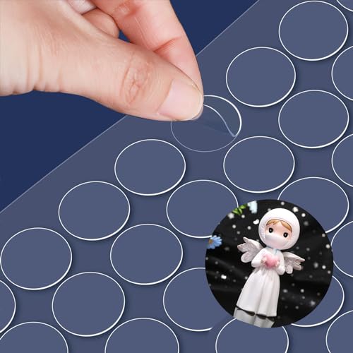 Adhesive Stick dots Two-Sided Sided Mounting Putty Stick Tack for Wall Hanging Crafts Balloons Festival Party Decorations,Clean Removable(0.78"*0.78"-300) - size: 0.78"*0.78"