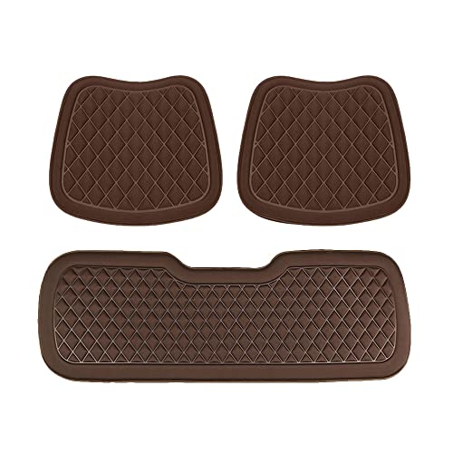 3D Decompression Car Seat Cushion Breathable and Comfortable Driver Seat Cushion Non-Slip Car Seat Pads for Car,Truck,SUV,Truck,Etc (Three-piece set, Coffee) - color: Coffee, style: Three-piece set
