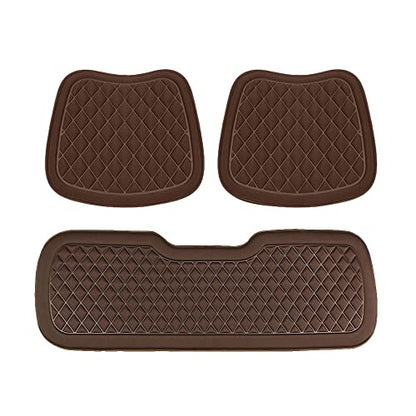 3D Decompression Car Seat Cushion Breathable and Comfortable Driver Seat Cushion Non-Slip Car Seat Pads for Car,Truck,SUV,Truck,Etc (Three-piece set, Coffee) - color: Coffee, style: Three-piece set