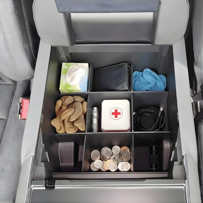 Center Console Organizer for Ford F150 (select 2024-2026 models) (full console w/bucket seats ONLY) - Made in USA - SLX197