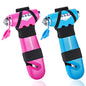 SINSEN Car Safety Hammer, Automotive Window Breaker and Seatbelt Cutter for Women, Roadside Emergency Kit, 3 in 1 Escape Tools, Road Trip Essential and Must Haves (2, Pink) - color: Pink & Blue, size: 2