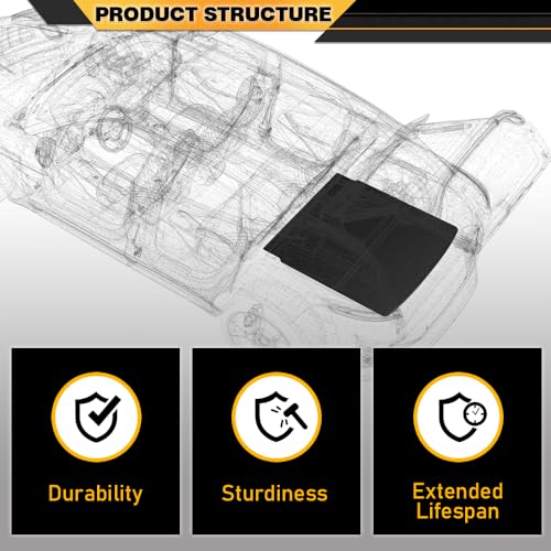 Rear Trunk Cargo Liner Floor Mat Fit Lincoln Aviator 2020 2021 2022 2023 2024 2025 All Weather Full Cover Protection TPE Car Floor Liner Black