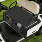 Golf Cart Seat Covers, Universal Golf Cart Seat Towel Blanket with 6 Front Pockets & Nonskid Bottom Fits for EZGO, Yamaha, Club Car and More 2 Person Seats Golf Carts, Black, 51.2 x 31.5 Inches