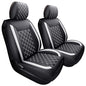 Tomatoman Tacoma Seat Covers Customized for 2005-2025 2026 Sport Double Cab SR V6 Pickup Truck, Waterproof Faux Leather Car Cushions(2 PCS Front, Black-White) - color: 2 PCS Front/Black-White