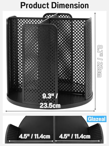 Rotatable Cup and Lid Organizer with 4 Compartments, Coffee Cup Dispenser for 5-16 oz Paper Cup Storage Organizer for Home Countertop Bathroom Kitchen Coffee Shop Restaurant Bar Office