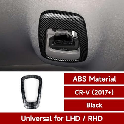 Safety Belt Buckle Cover for Honda CR-V 2017-2023 Accessories Car Decals CRV ABS Carbon Fiber Interior Stickers - color: Safety Belt Buckle Cover