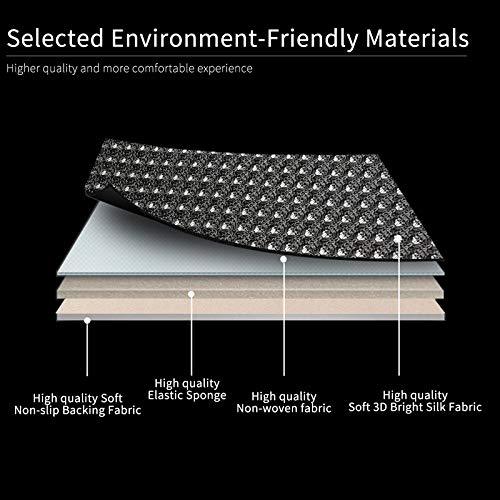 Breathable Universal Four Seasons Car Seat Covers, Luxury Include Front Car Seat Protector and RearCar Seat Cushion,Compatible with 95% Vehicles Fit for Cars Truck SUV (Black,3PCS) - color: Black-3PCS