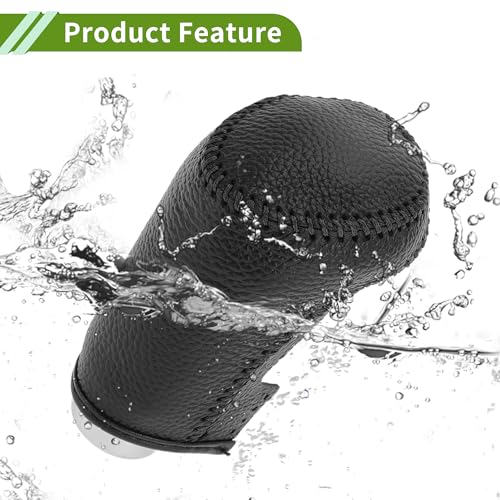 Gear Shift Knob Cover for Chevrolet Malibu 2016-2020 Anti-Slip Black Stick Shifting Handle Protector Faux Leather 1 Pc