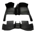 Custome Car Mats Accessories All Weather Floor mats Compatible with Automotive Floor Mats Passenger car mats (All Black) - color: all black
