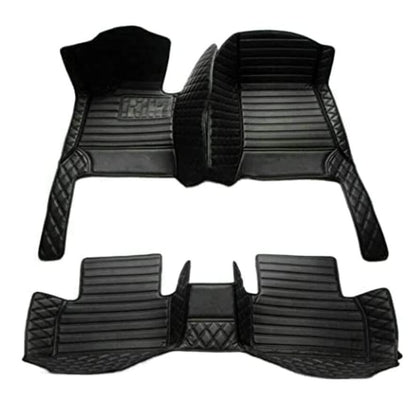Custome Car Mats Accessories All Weather Floor mats Compatible with Automotive Floor Mats Passenger car mats (All Black) - color: all black