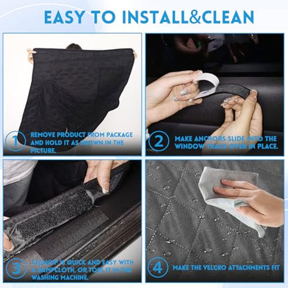 Dog Car Door Protector Compatible with Ford Bronco 2021 2022 2023 2024 Thickening Pet Vehicle Door Guard Cover with Storage Pocket Anti-Scratch Nonslip Machine Washable Black (2 Pack) - size: Ranger 2019-2023