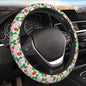 Strawberry Steering Wheel Cover for Women Elastic Rubber Steering Wheel Universal 15 Inch Fit for Cars, Auto, SUVs - color: Strawberry