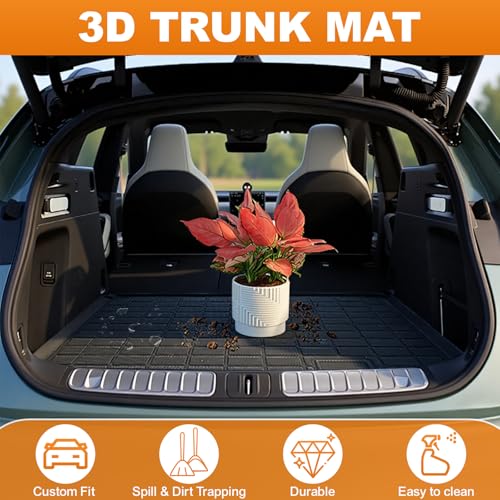 Trunk Liner for 2012-2016 Honda CR-V CRV 3D Custom Fit All-Weather TPE Material Waterproof Car Cargo Liner Mat, Black - color: 2012-2016 Honda CR-V