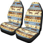 Car Seat Covers 2 Pcs Front Seats Only Interior Covers Fashion Auto Interior for Car Sedan Auto Truck SUV Easy to Install（Aztec Cowboy Print 83） - color: Aztec Cowboy Print 83