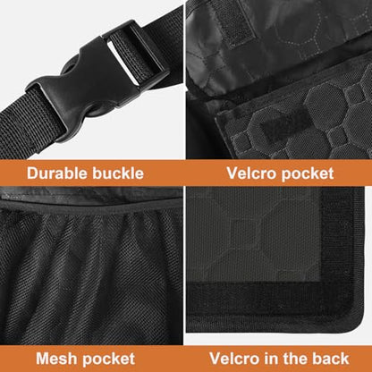 esouler Car Trunk Organizer, Super Capacity Backseat Car Organizer for SUV/Truck/MPV(42"*18"), Hanging Car Storage Organizer with 8 Pocekts, Car Accessories for Women and Men- Black