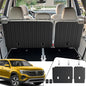 Kick Mats Backrest Mats for 2018-2025 2026 Volkswagen VW Atlas Bench Seat Car Mat Accessories(Not Fit Cross Sport), All Weather TPE Protector SEL SE Peak Edition(2nd Row Kick Mats 7 Seats)