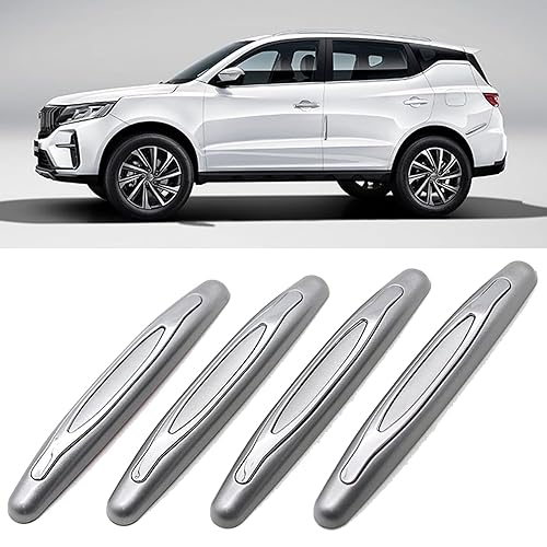 4 Pcs Car Door Edge Guards Car Side Door Protector Suitable for Various Car Pads Door Shock Absorbers-Grey - color: Grey