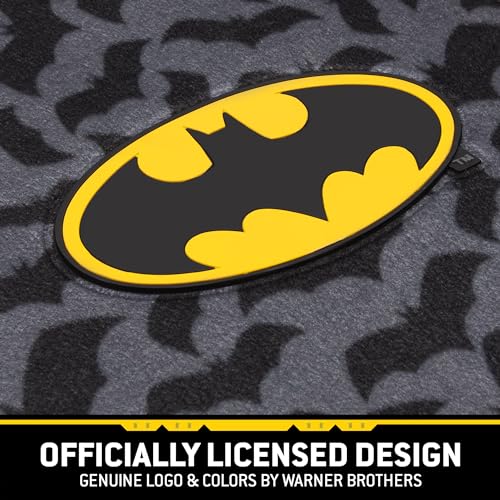 Batman Carpet Car Floor Mats, DC Comics Design, for Car, Truck, SUV - Comfortable, No Slip Nib Backing, Unique Full Print, Protects Car Floor - style: Vehicle Floor Mat