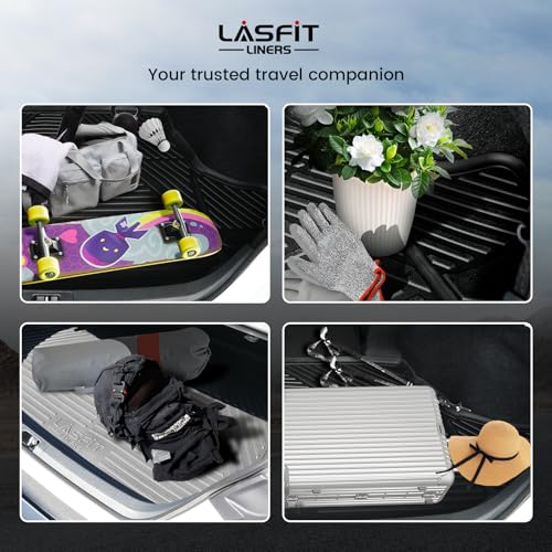 LASFIT Cargo Mat for Dodge Charger Daytona 2024 2025 2026 Scat Pack & R/T (Fit 2-Door, Not for 4-Door), All Weather TPE Custom Fit Trunk Mats Cargo Liners, Black - style: 5) Charger Daytona | 2024-2026 | Trunk Mat