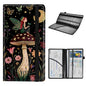 Car Registration and Insurance Holder for Women Men,Automobile License Document Card Holders Vehicle Glove Box Organizer Leather Accessories Driver Essential,Mushroom Moon Flower and Fairy - color: Mushroom Moon Flower and Fairy
