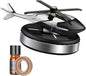 Car Air Fresheners with Solar Rotating Car Fragrance Diffuser Creative Car Perfume Decoration Car Dashboard Aromatherapy Ornament Solar Helicopter Perfume Ornament Home Office Desktop Decoration A