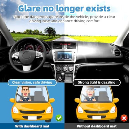 Dash Cover Mat for Mazda 6 2009 2010 2011 2012 2013 Non-Slip Dashboard Cover Mat Sunshade UV Rays Protector Interior Accessories - size: Compatible with 6 2009-2013