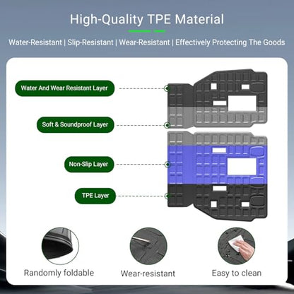 xipoqix 7&8 Seats Backrest Mats Compatible with 2021-2026 Toyota Sienna Back Seat Protector Cargo Mat TPE All Weather Replacement for 2021-2026 Toyota Sienna Accessories (Backrest Mats) - size: Compatible with Toyota Sienna | 2021-2026