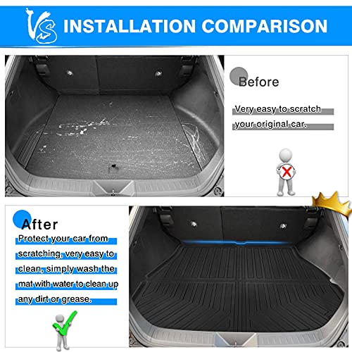 KUST Trunk Cargo Mat for Toyota Venza 2021-2025, All Weather Rear Cargo Liner for Toyota Venza Accessories - style: Venza 2021-2025 │ Trunk Mat