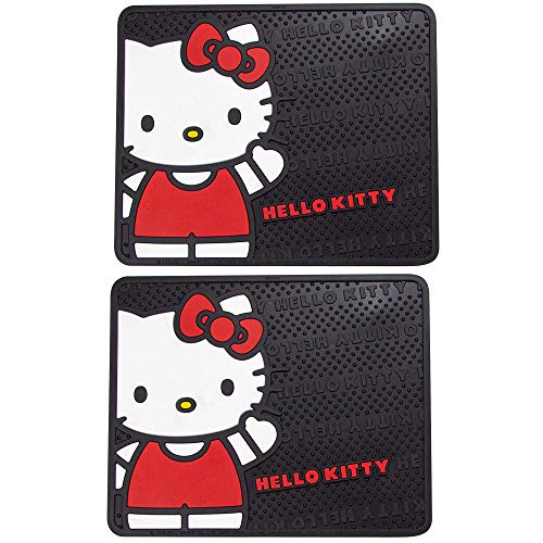 Plasticolor Hello Kitty Sanrio Waving Front & Rear Car Truck SUV Seat Rubber Floor Mats