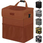 Vankor Car Trash Can, Brown, 2.2 Gallons Capacity, Waterproof, Polyester Material, Adjustable Strap, Hanging Design, Leakproof Lining, 100% PEVA Thickness - color: Brown, size: 2.2 Gallons
