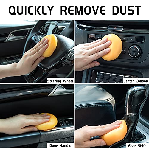 TICARVE Car Cleaning Gel Car Detailing Putty Car Cleaning Putty Gel Auto Detailing Tools Car Interior Cleaner Car Cleaning Kits Cleaning Slime Keyboard Cleaner Yellow - color: Yellow