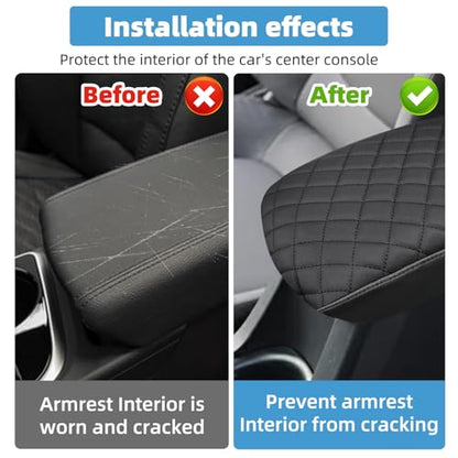 Center Console Armrest Cover for Hyundai Sonata 2015 2016 2017 2018 2019 Fully Covered Anti-Scratch Protector Interior Accessories - size: Compatible with Sonata 2015-2019