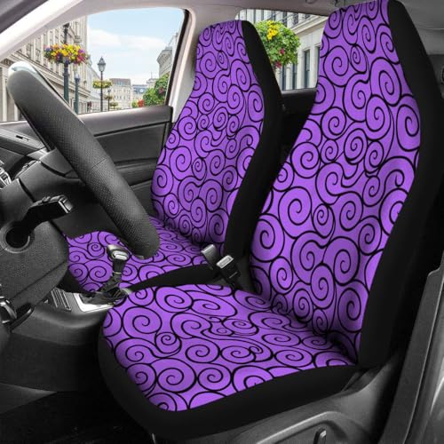 Power Fruit Car Seat Covers Set of 2, Breathable Front Seat Covers for Truck Sedan SUV, Anime Car Accessories, Anime Gift for Women Men - color: Anime Rubber Fruit