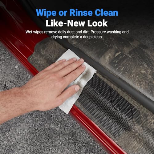 Exterior Door Sill Protector Compatible with 2019-2026 Chevy Silverado GMC Sierra 1500 Crew Cab Door Sill Guard Replacement for 2019-2026 Chevy Silverado Accessories - size: Compatible with 19-26 Silverado Sierra 1500(EXT)